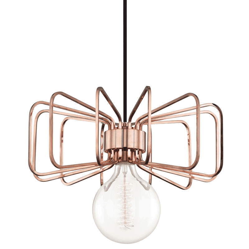 Mitzi Daisy 10" Pendant Light in Polished Copper