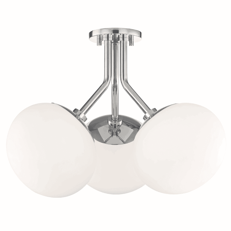 Mitzi Estee 3-Light Ceiling Light in Polished Nickel