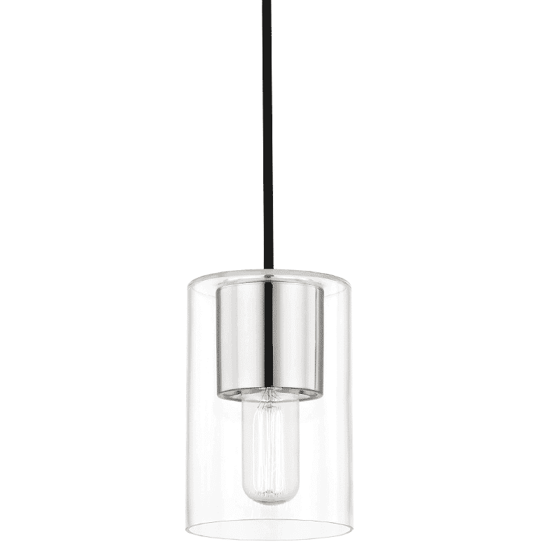 Mitzi Lula 8" Pendant Light in Polished Nickel