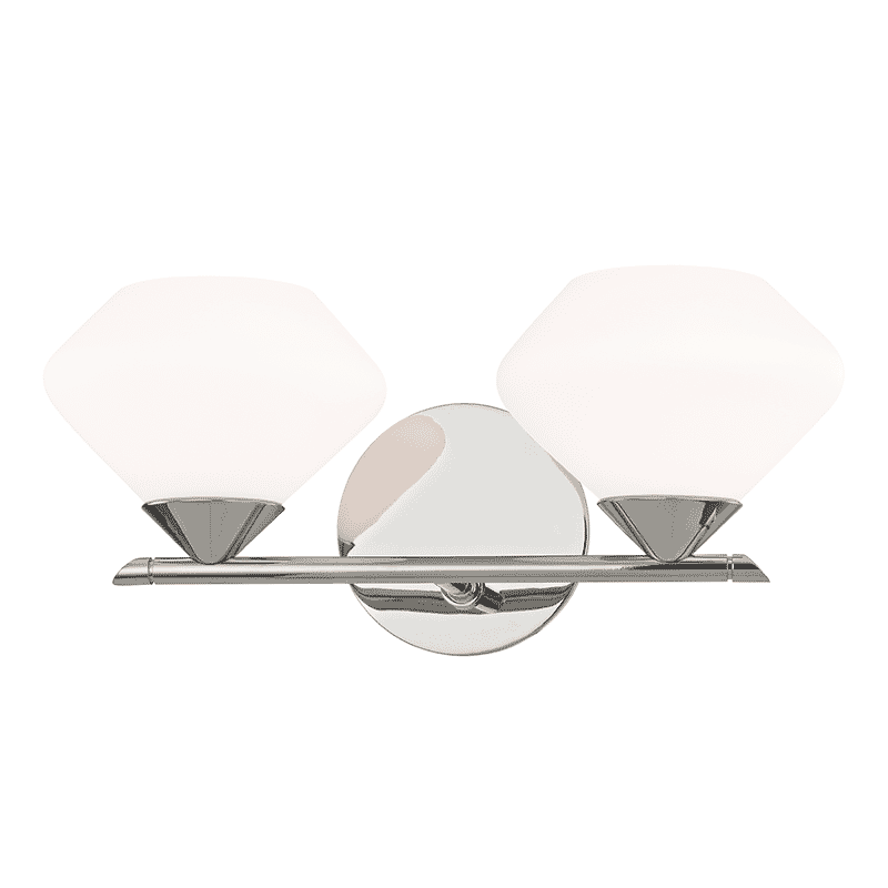 Mitzi Valerie 2-Light 14" Bathroom Vanity Light in Polished Nickel