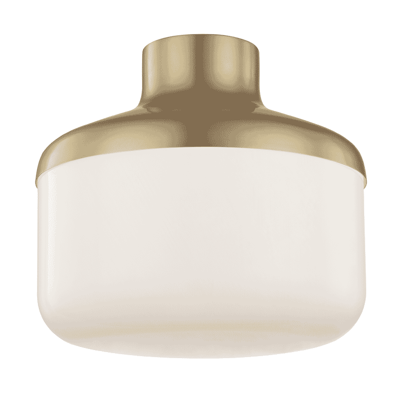 Mitzi Livvy Ceiling Light in Aged Brass