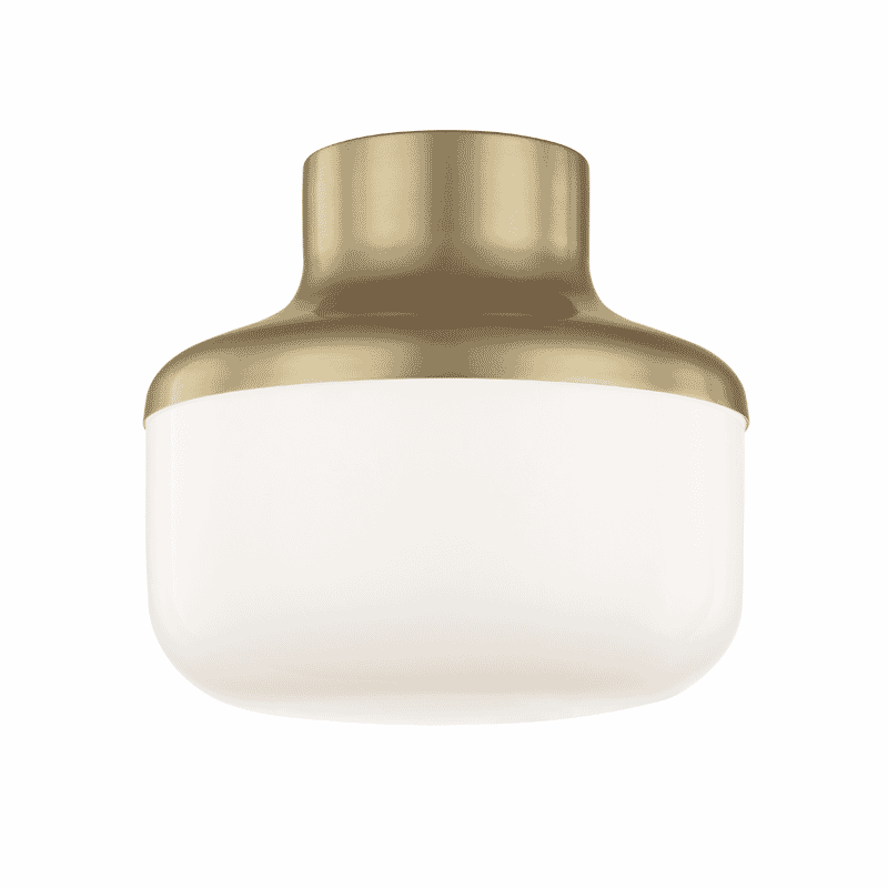 Mitzi Livvy Ceiling Light in Aged Brass