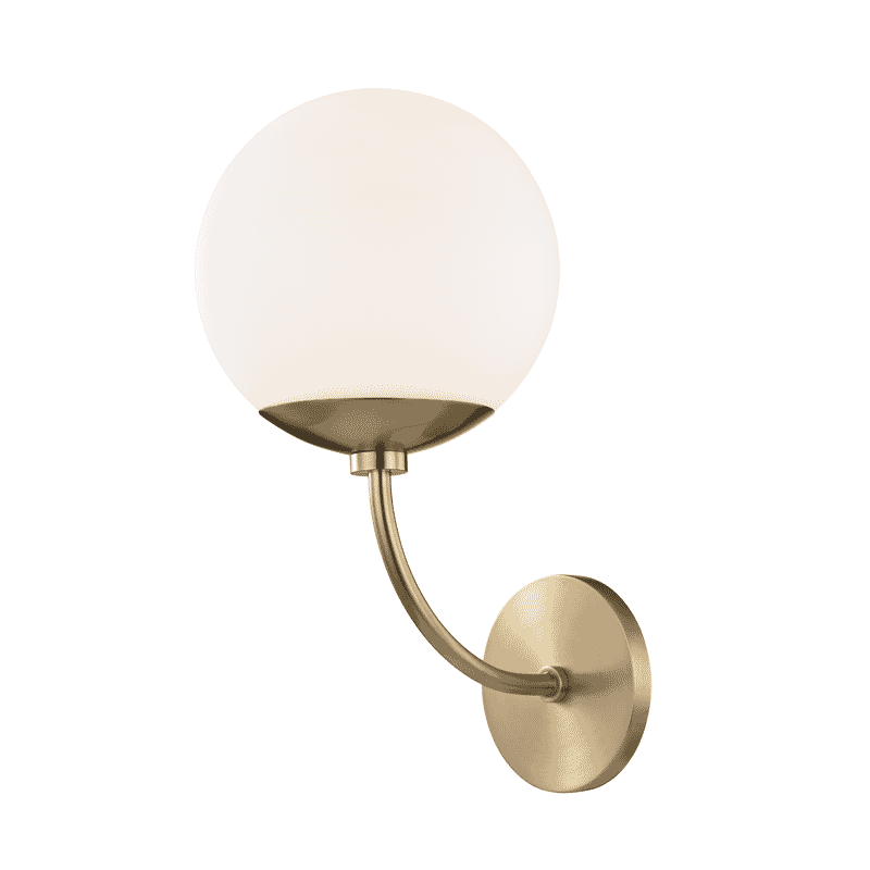 Mitzi Carrie 15" Wall Sconce in Aged Brass