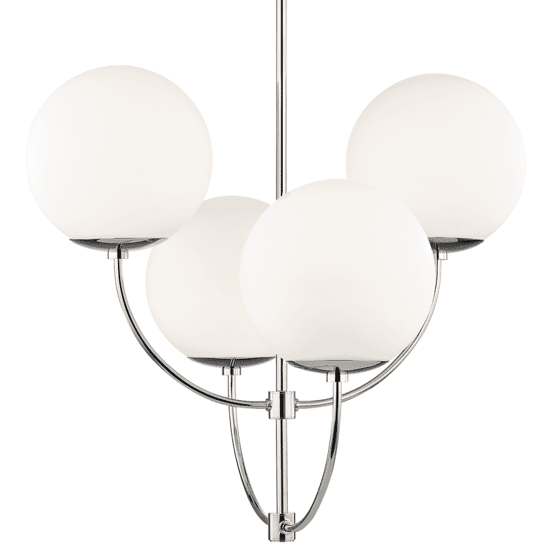 Mitzi Carrie 4-Light Chandelier in Polished Nickel