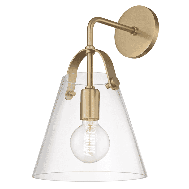 Mitzi Karin 15" Wall Sconce in Aged Brass