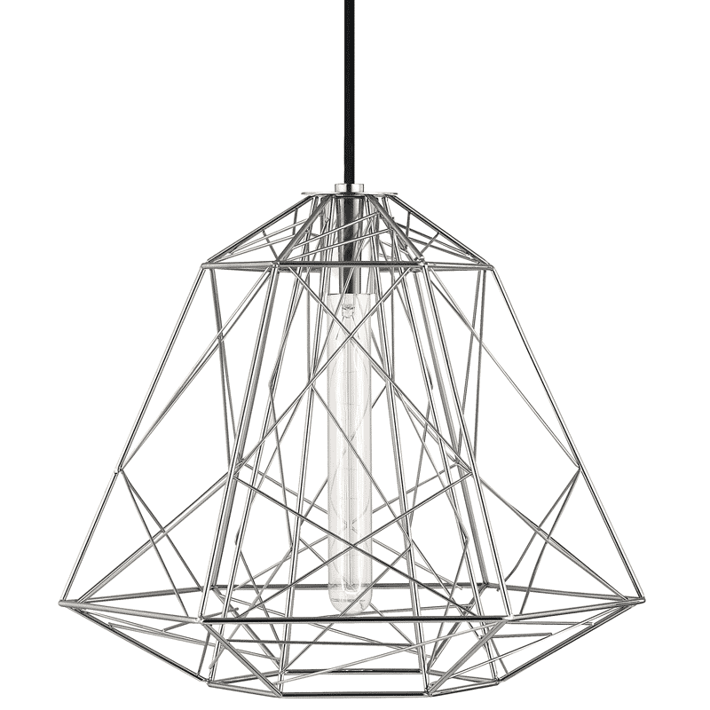 Mitzi Ani 13" Pendant Light in Polished Nickel