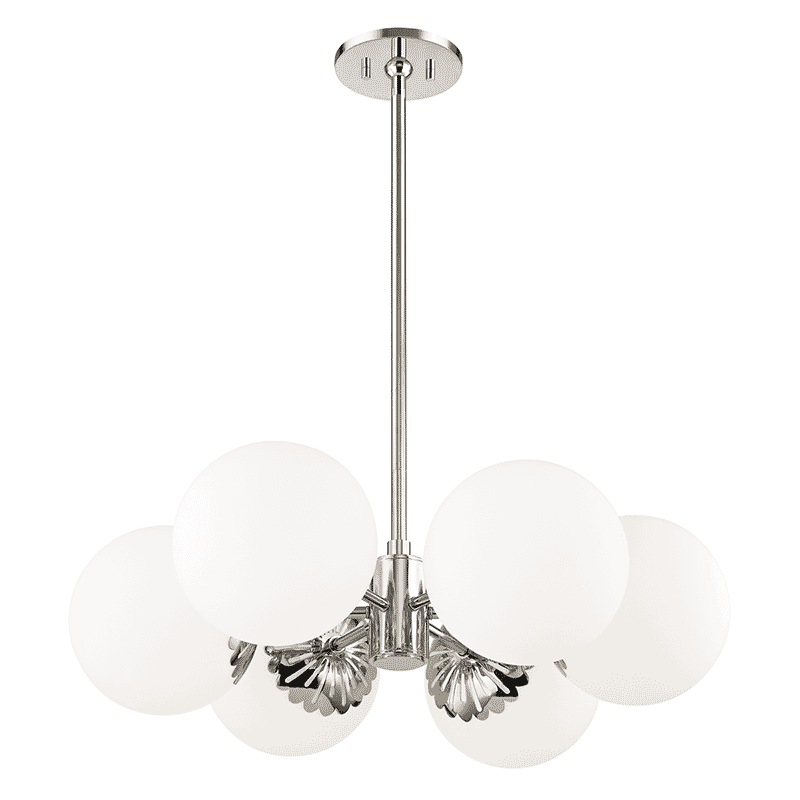 Mitzi Paige 6-Light Chandelier in Polished Nickel