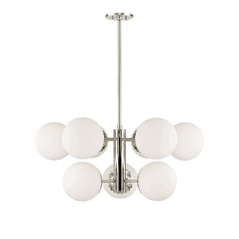 Mitzi Paige 9-Light Chandelier in Polished Nickel