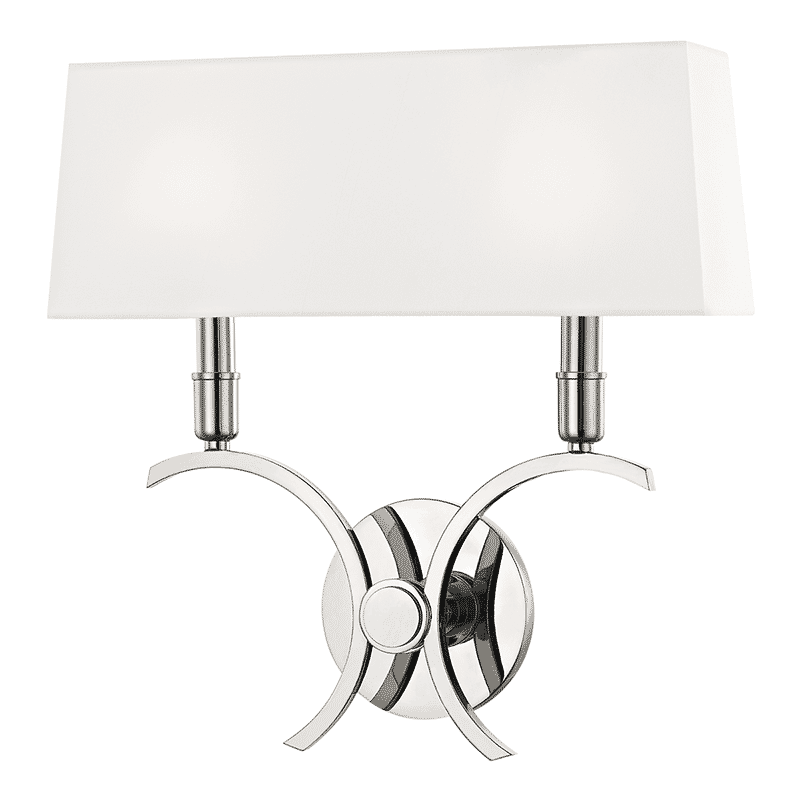 Mitzi Gwen 2-Light 15" Wall Sconce in Polished Nickel