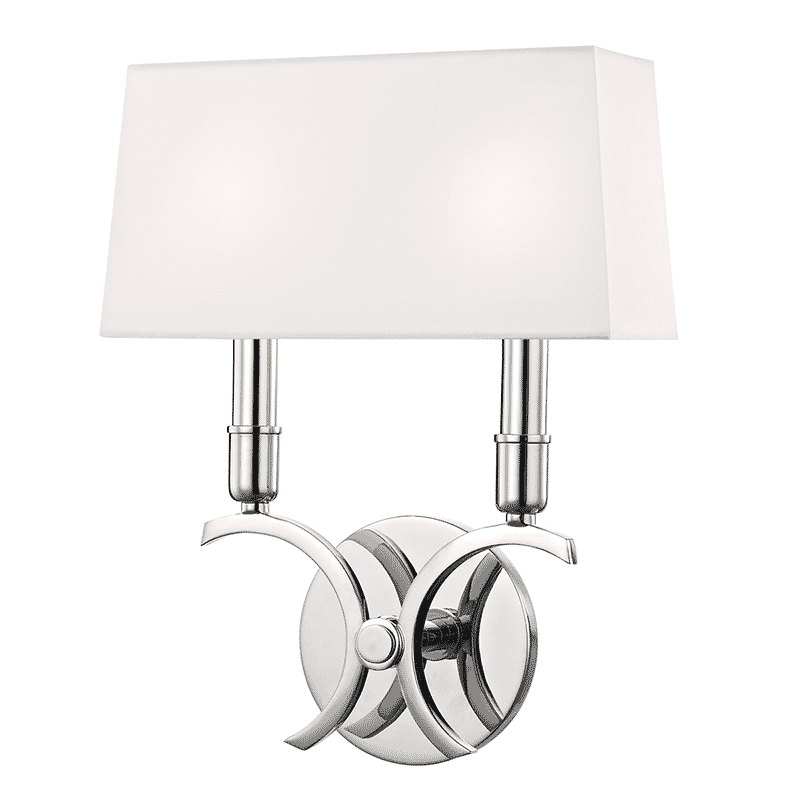 Mitzi Gwen 2-Light 14" Wall Sconce in Polished Nickel