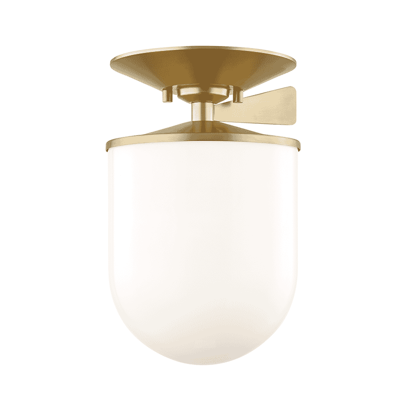 Mitzi Audrey Ceiling Light in Aged Brass