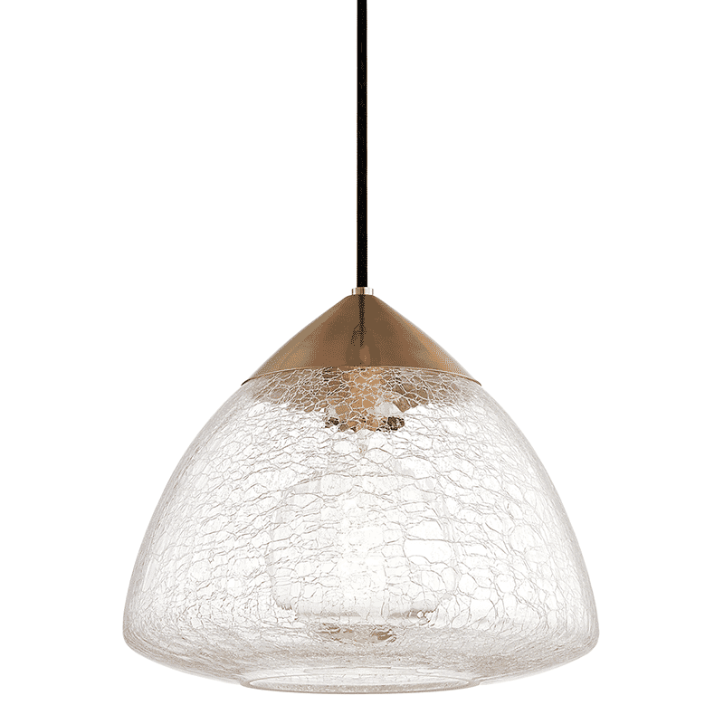 Mitzi Maya 11" Pendant Light in Aged Brass