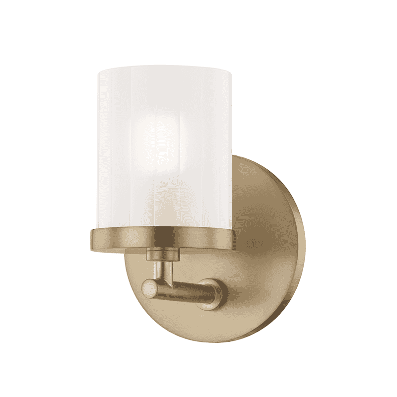 Mitzi Ryan 5" Bathroom Vanity Light in Aged Brass