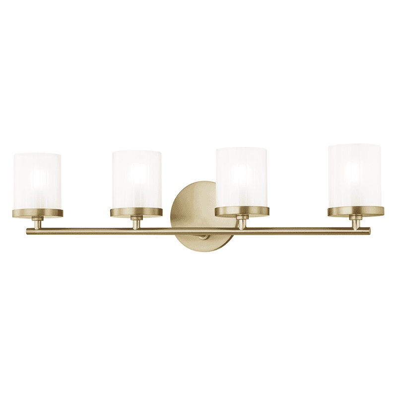 Mitzi Ryan 4-Light Bathroom Vanity Light in Aged Brass