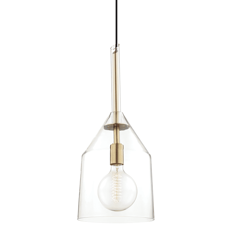 Mitzi Sloan 23" Pendant Light in Aged Brass