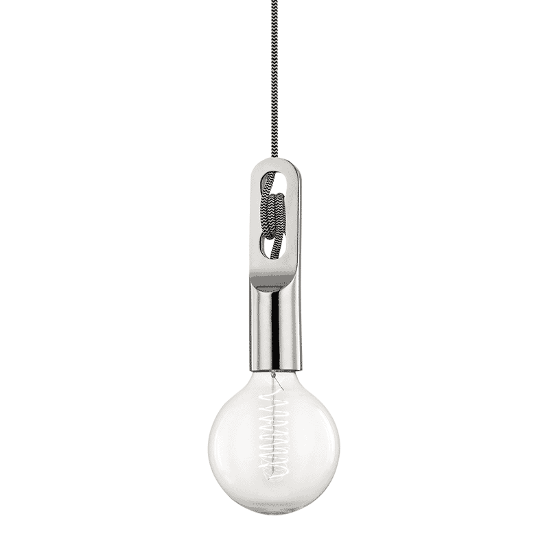 Mitzi Angela 9" Pendant Light in Polished Nickel