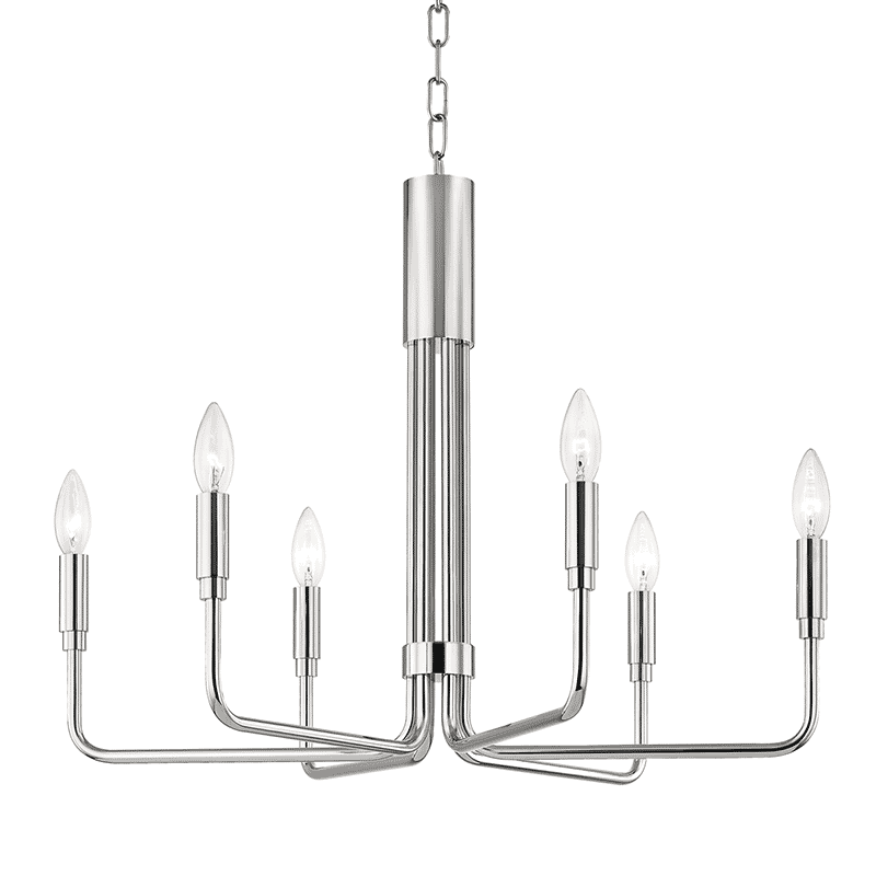 Mitzi Brigitte 6-Light 19" Mini Pendant in Polished Nickel