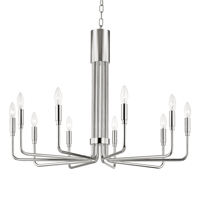 Mitzi Brigitte 10-Light 24" Pendant Light in Polished Nickel