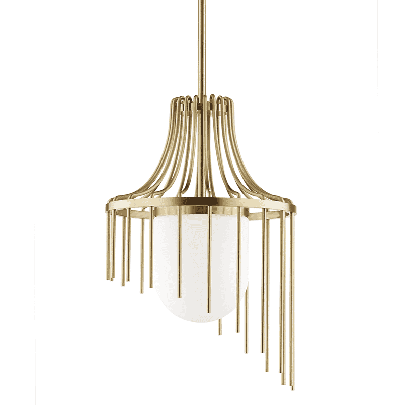 Mitzi Kylie 25" Pendant Light in Aged Brass