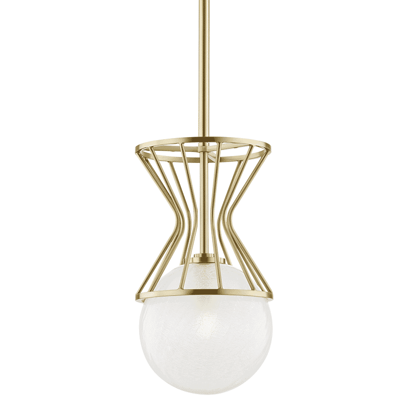 Mitzi Petra 14" Pendant Light in Aged Brass