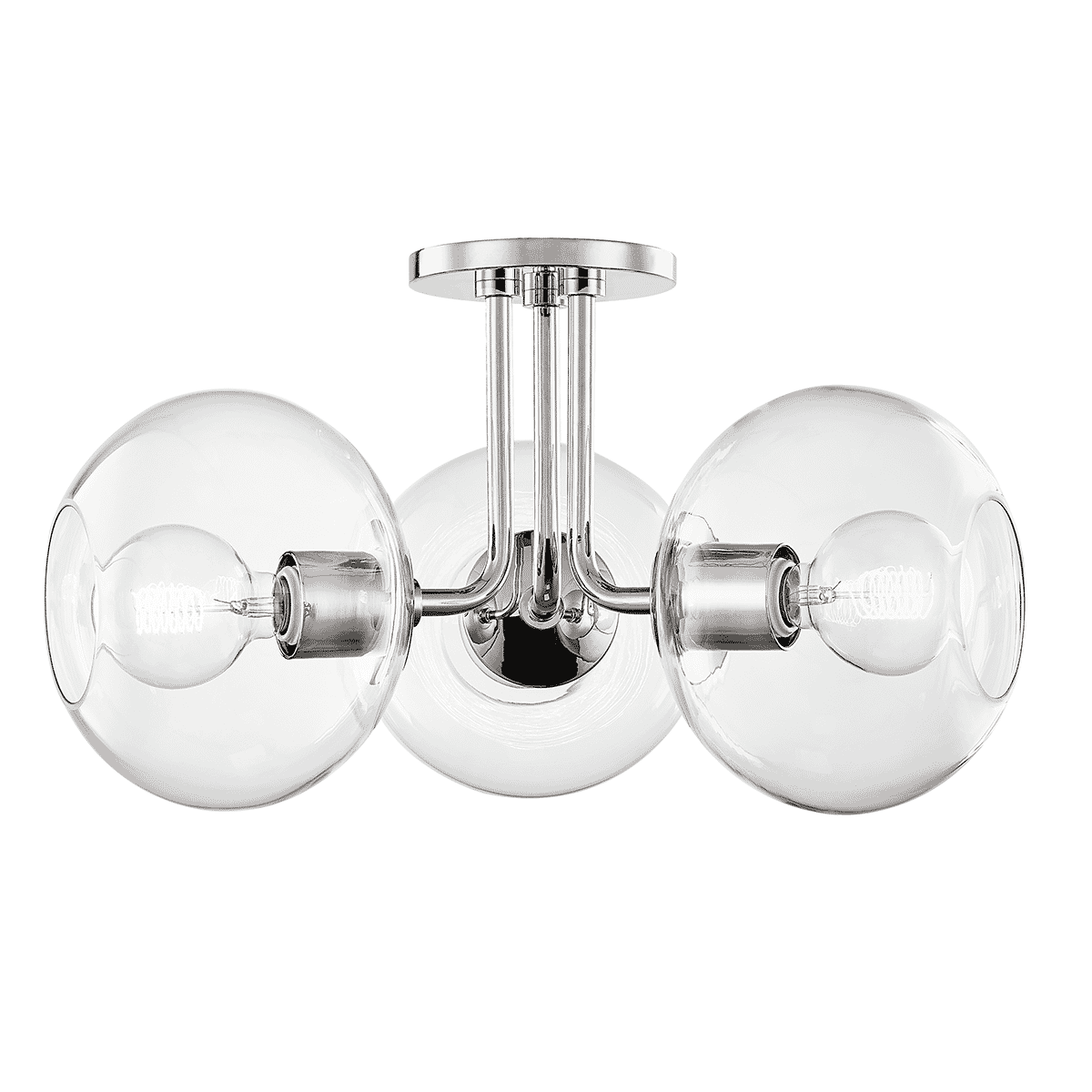 Mitzi Margot Ceiling Light in Polished Nickel