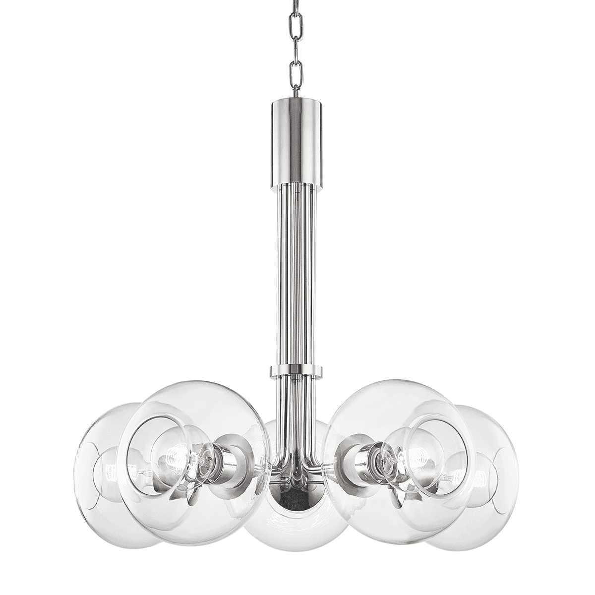 Mitzi Margot Chandelier in Polished Nickel