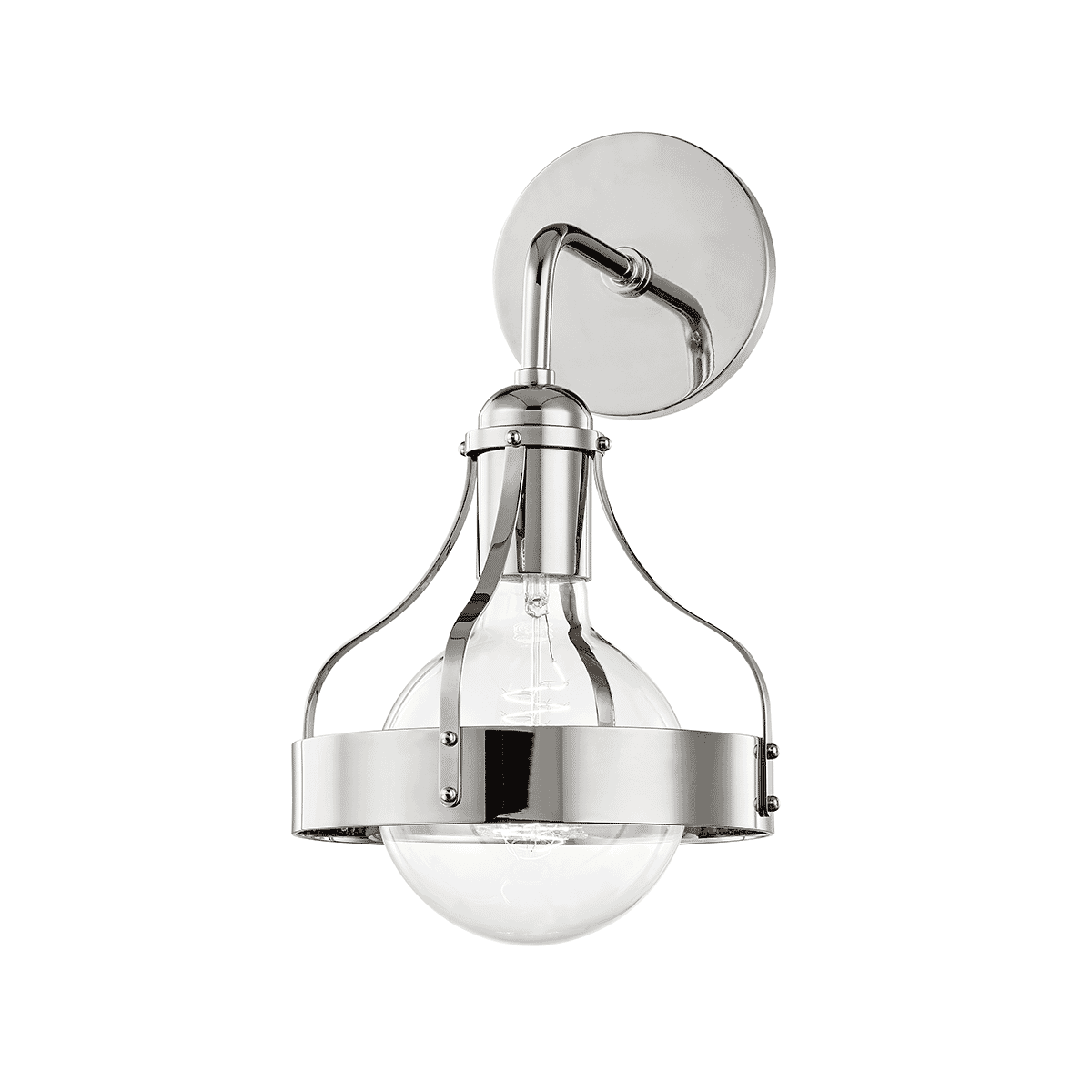 Mitzi Violet Wall Sconce in Polished Nickel