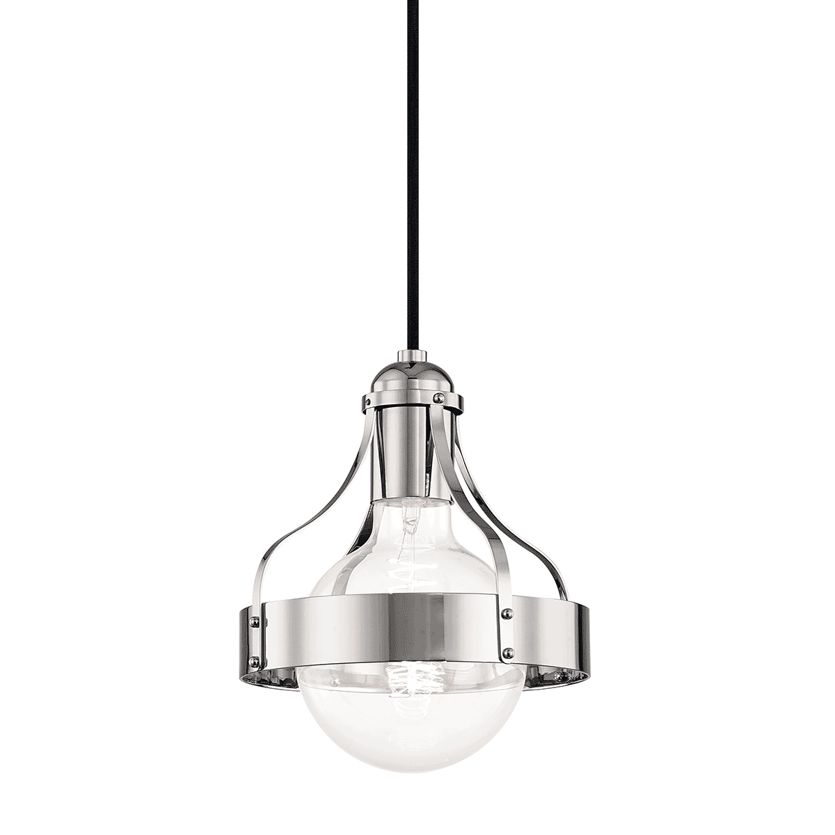 Mitzi Violet Pendant Light in Polished Nickel