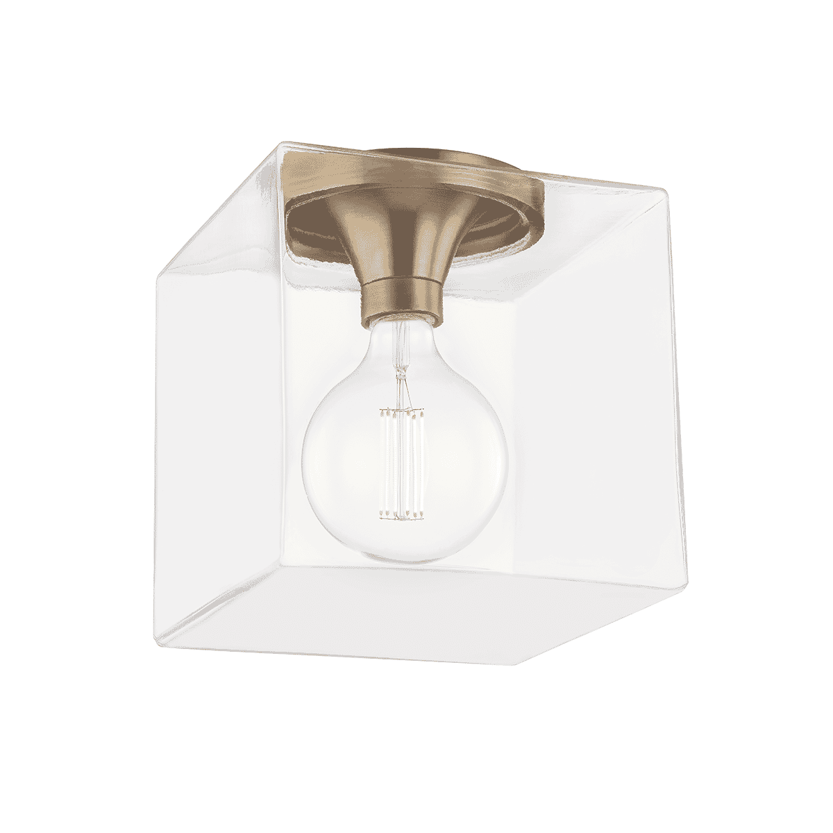 Mitzi Grace Ceiling Light in Aged Brass