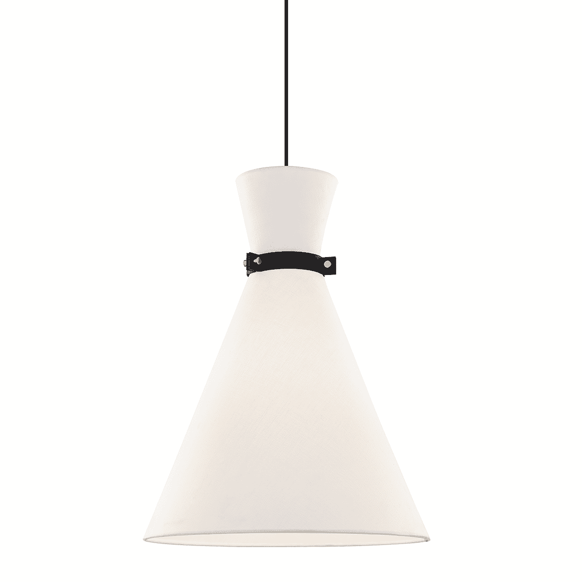 Mitzi Julia Pendant Light in Polished Nickel and Black