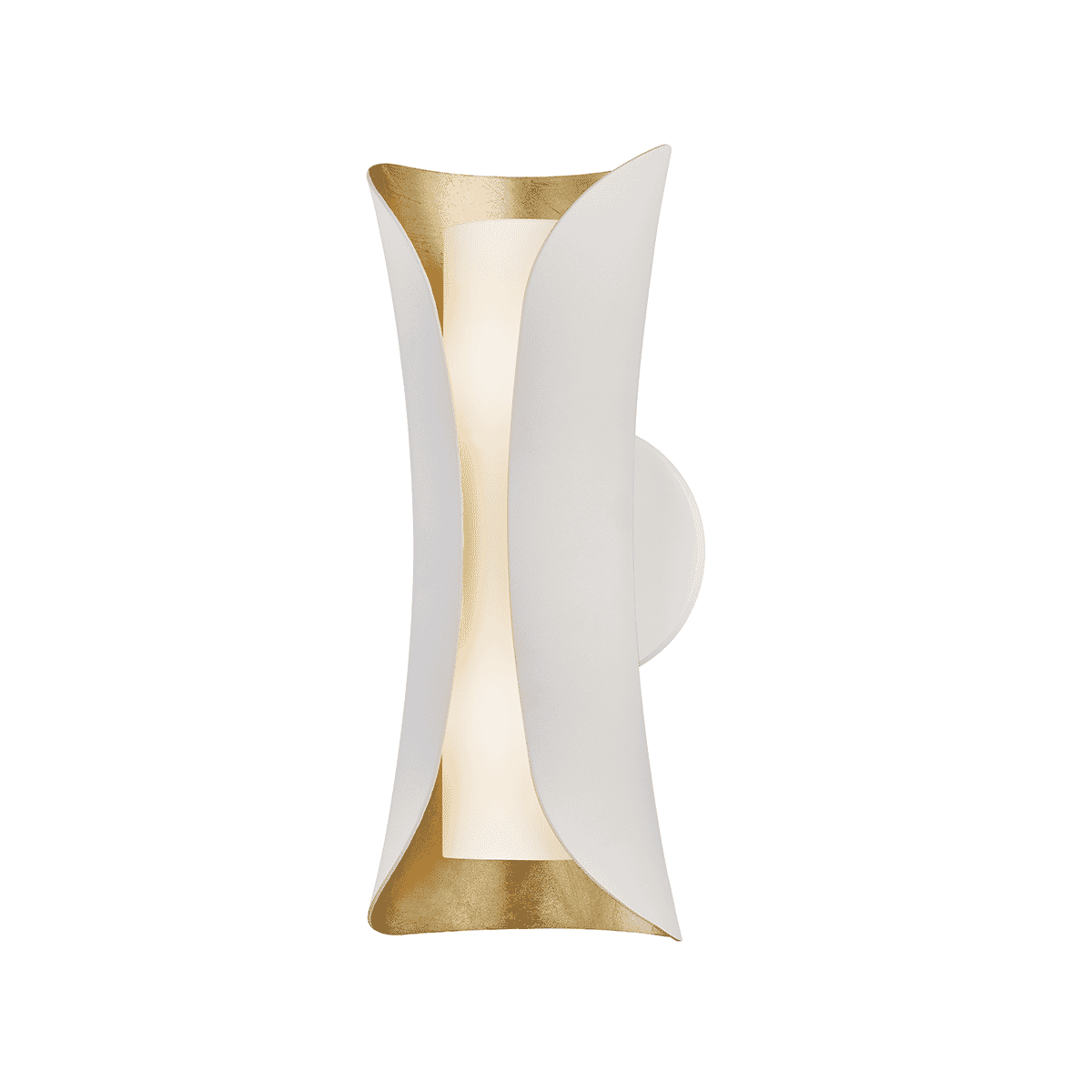 Mitzi Josie Wall Sconce in White and Gold Leaf