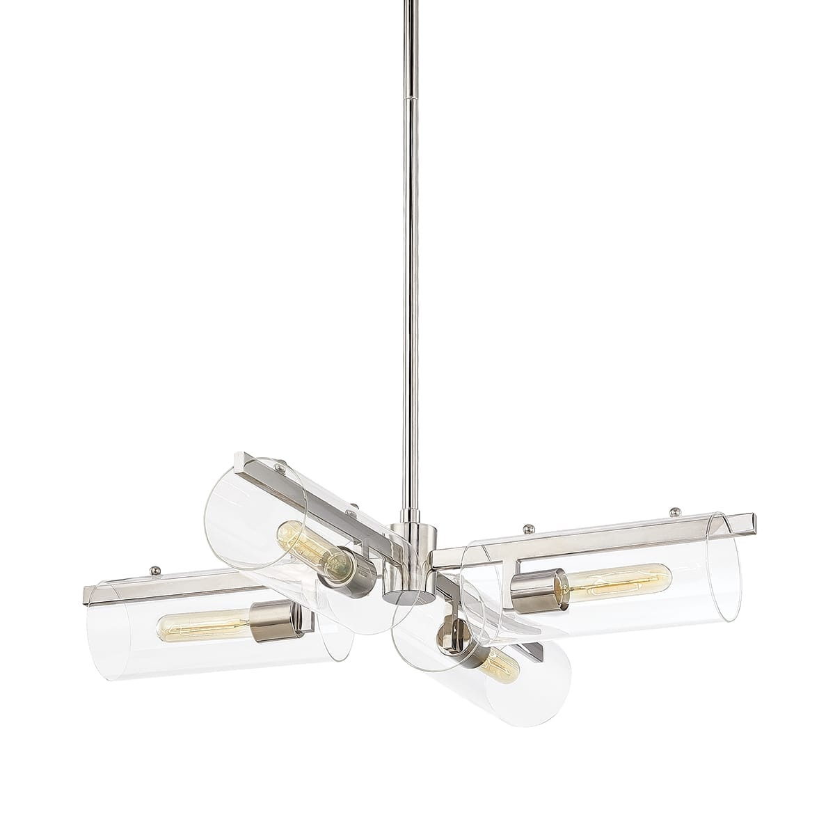 Mitzi Ariel 4-Light Chandelier in Polished Nickel