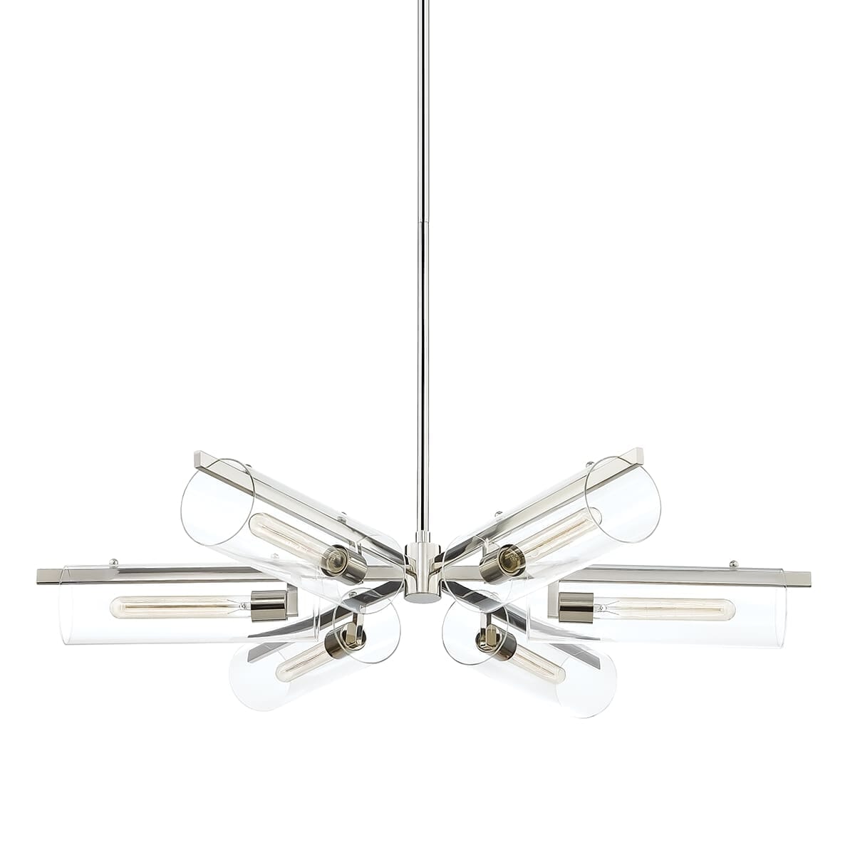 Mitzi Ariel 6-Light Chandelier in Polished Nickel