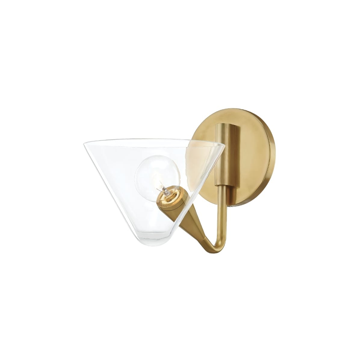 Mitzi Isabella 7" Wall Sconce in Aged Brass