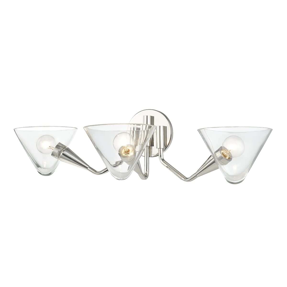 Mitzi Isabella 3-Light 7" Wall Sconce in Polished Nickel