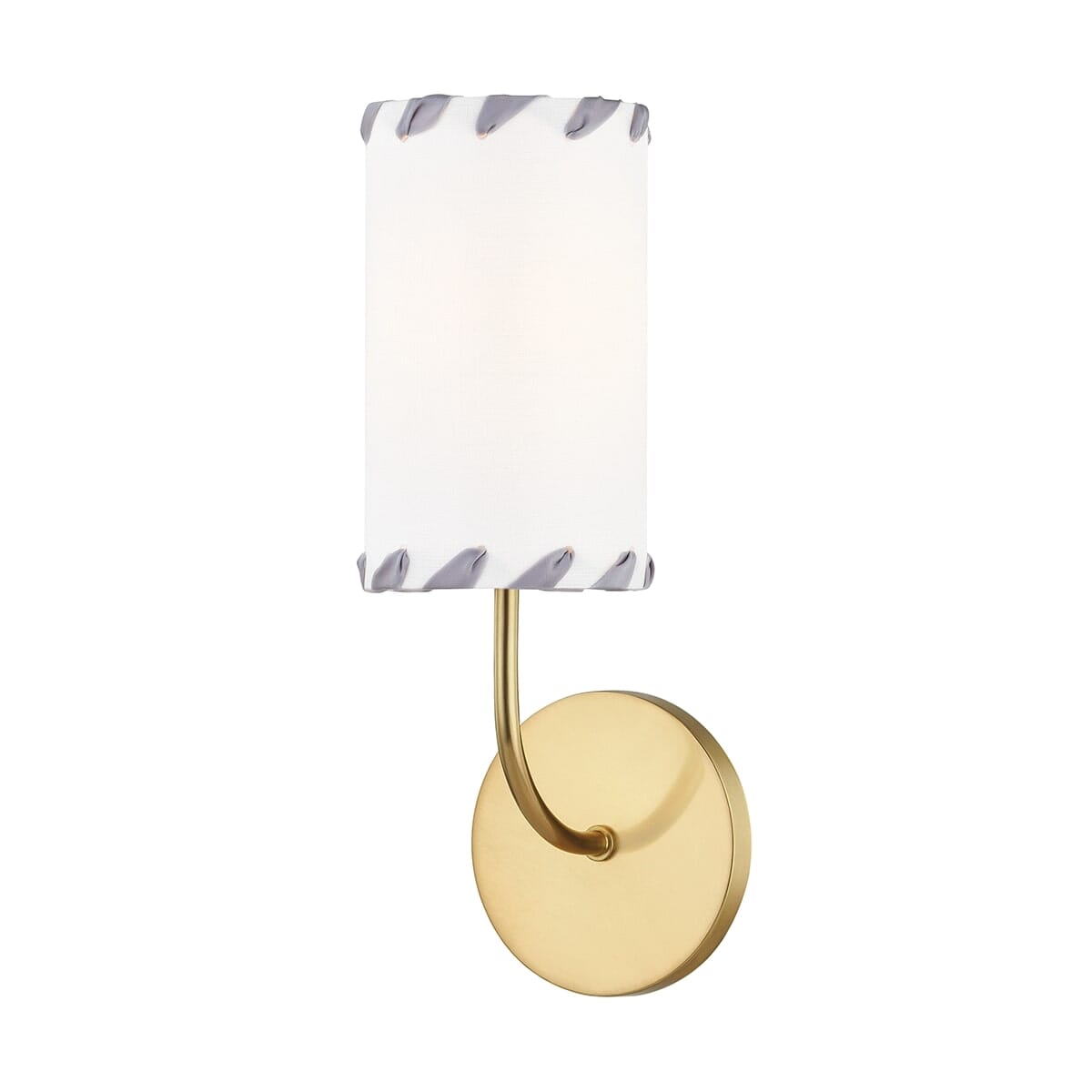 Mitzi Hannah 14" Wall Sconce in Aged Brass