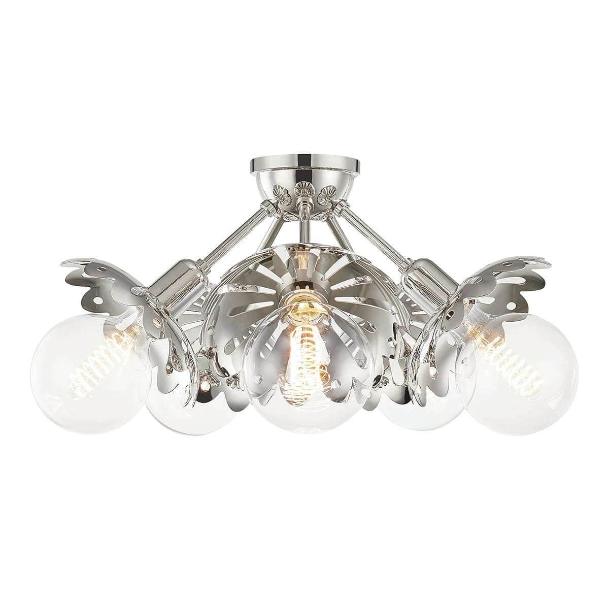 Mitzi Alyssa 5-Light Ceiling Light in Polished Nickel