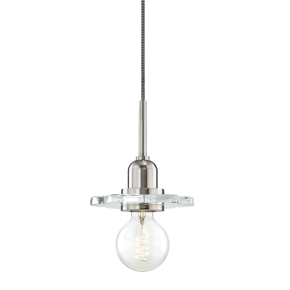 Mitzi Alexa 10" Pendant Light in Polished Nickel