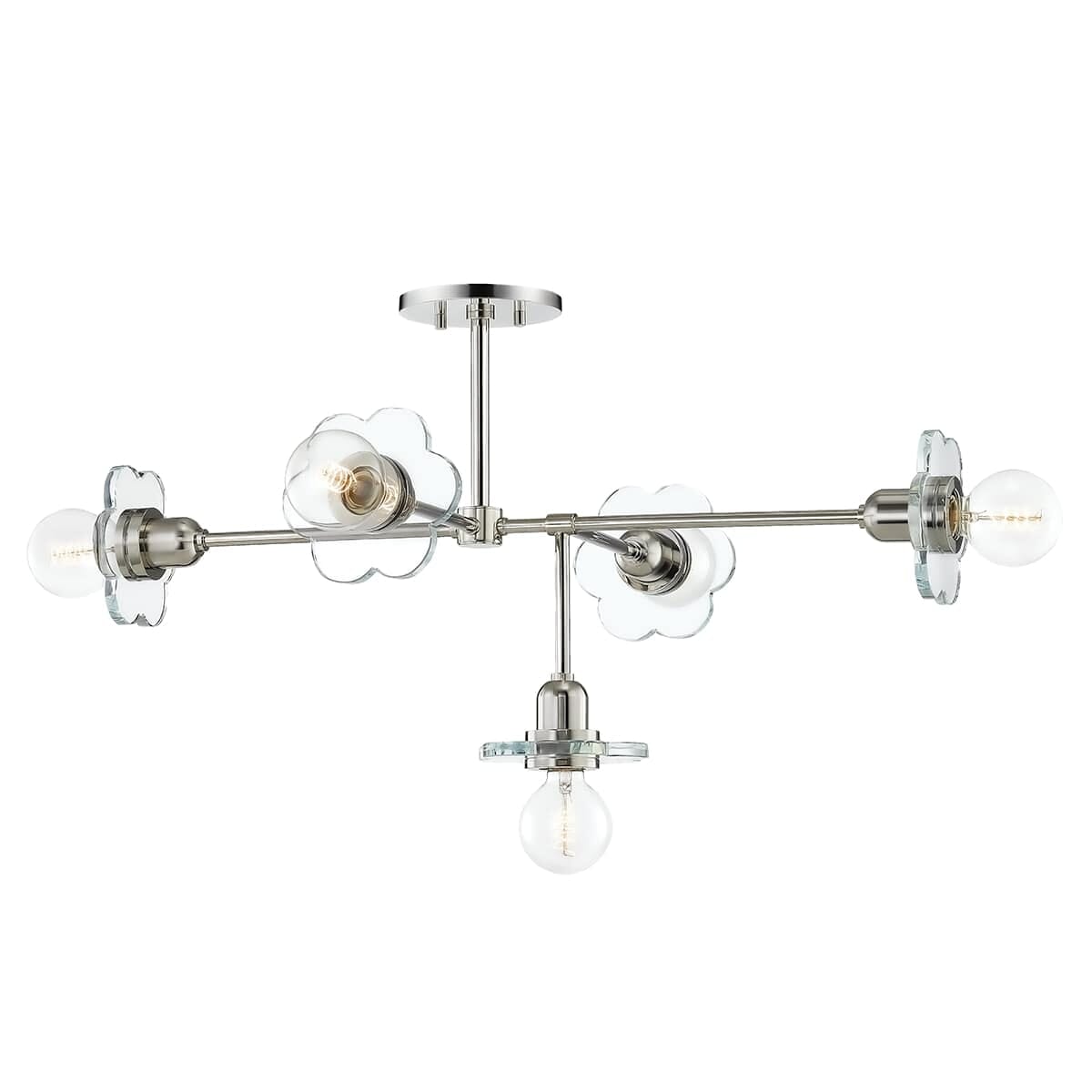 Mitzi Alexa 5-Light Chandelier in Polished Nickel