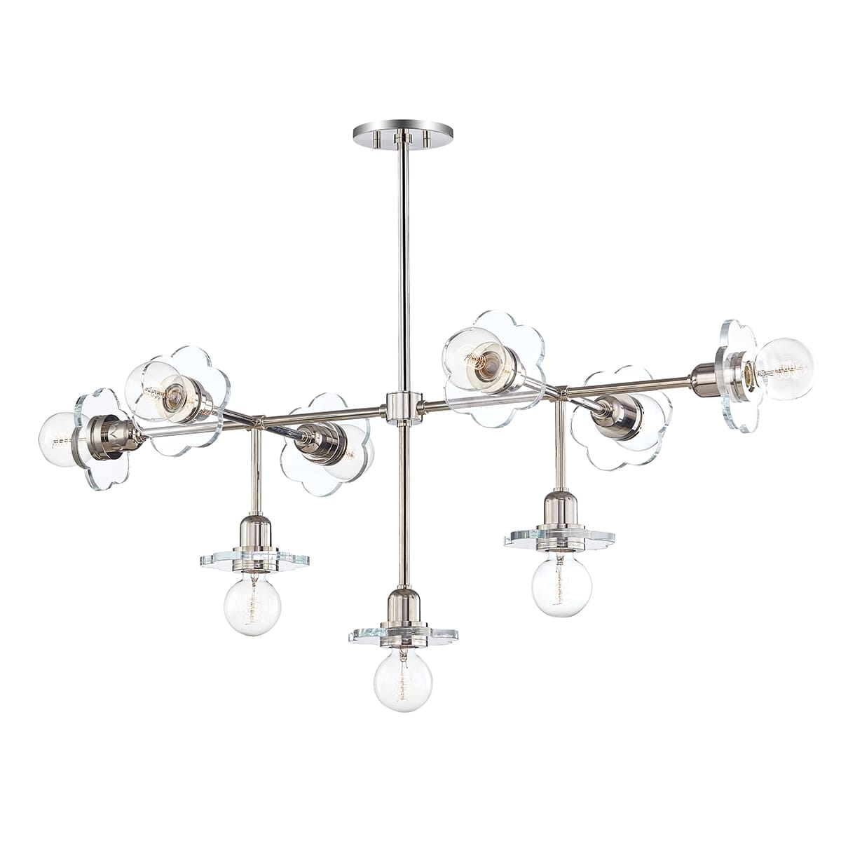 Mitzi Alexa 9-Light Chandelier in Polished Nickel