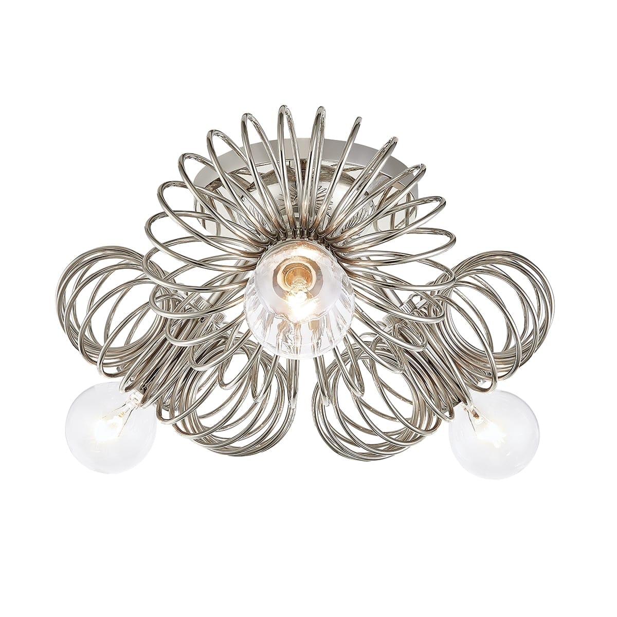 Mitzi Serena 3-Light Ceiling Light in Polished Nickel