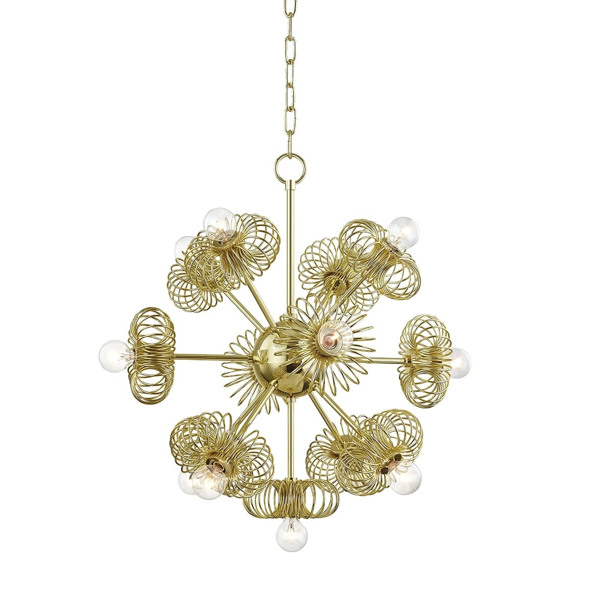 Mitzi Serena 3-Light Chandelier in Polished Bronze