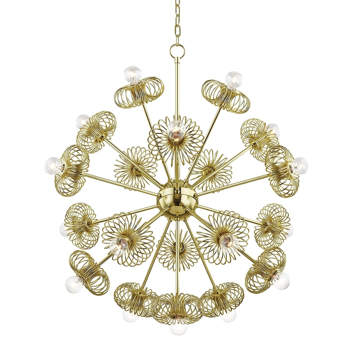 Mitzi Serena 9-Light Chandelier in Polished Bronze