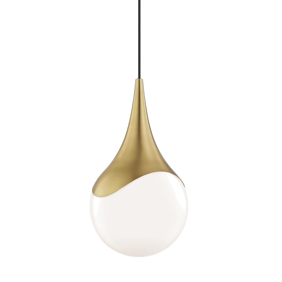 Mitzi Ariana 19" Pendant Light in Aged Brass