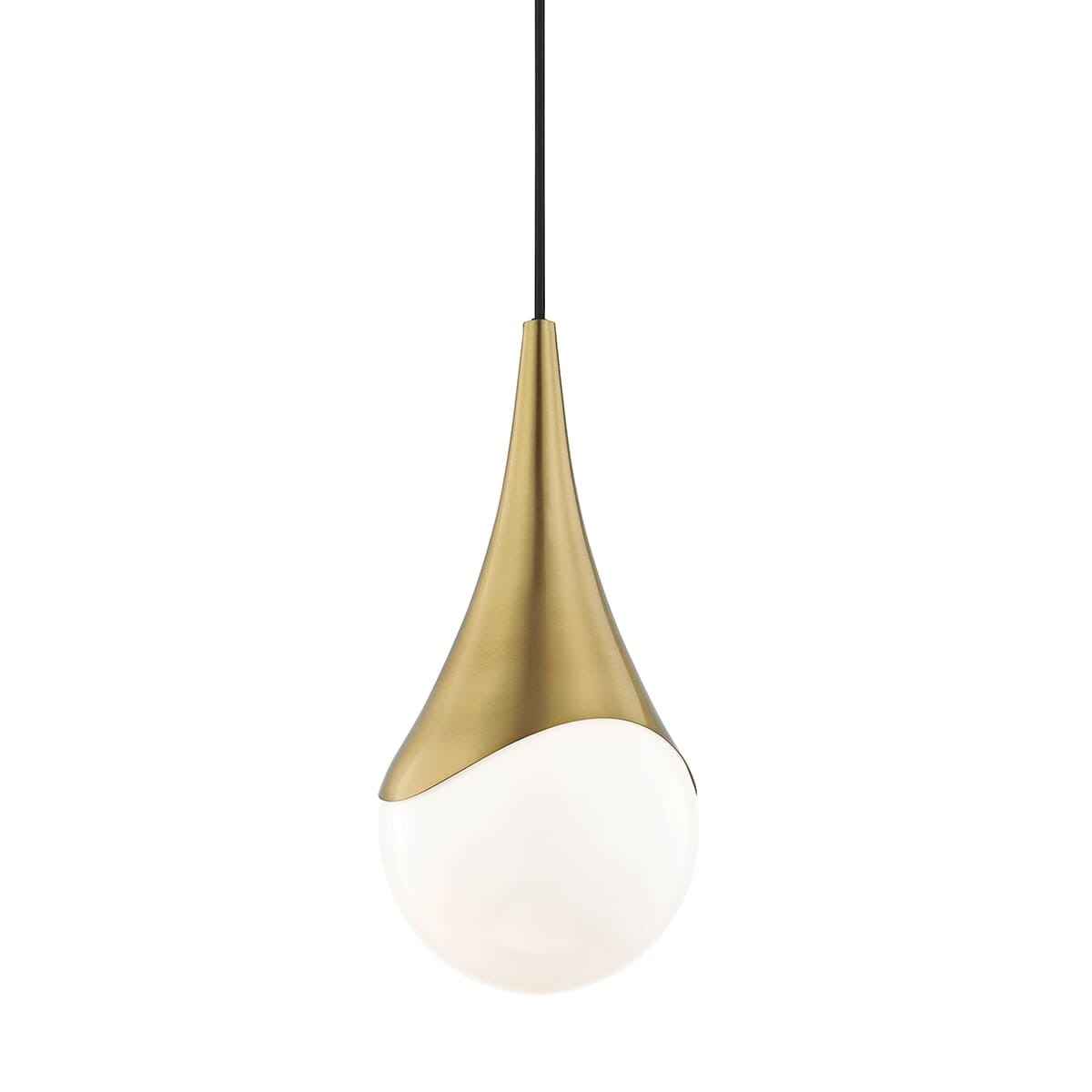 Mitzi Ariana 16" Mini Pendant in Aged Brass