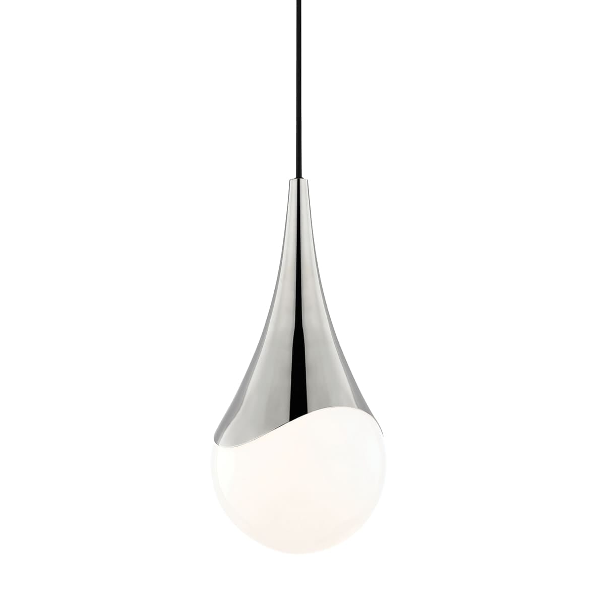 Mitzi Ariana 16" Mini Pendant in Polished Nickel