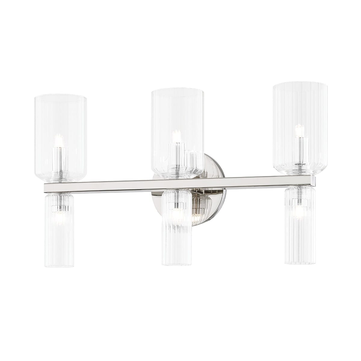 Mitzi Tabitha 3-Light Bathroom Vanity Light in Polished Nickel