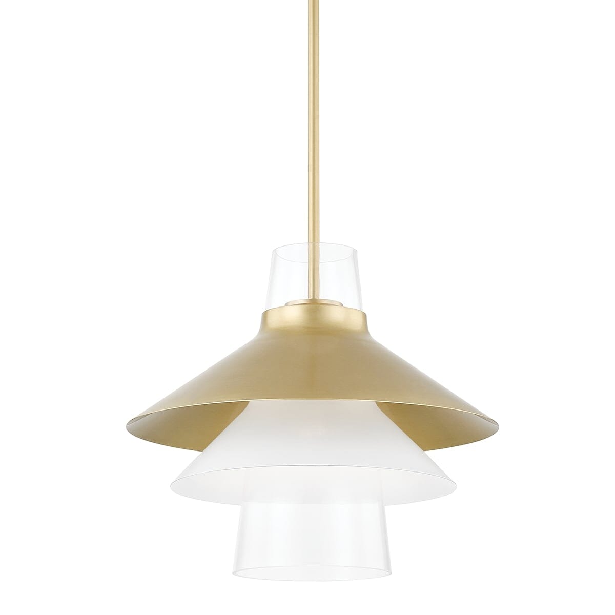 Mitzi Jessy Pendant Light in Aged Brass