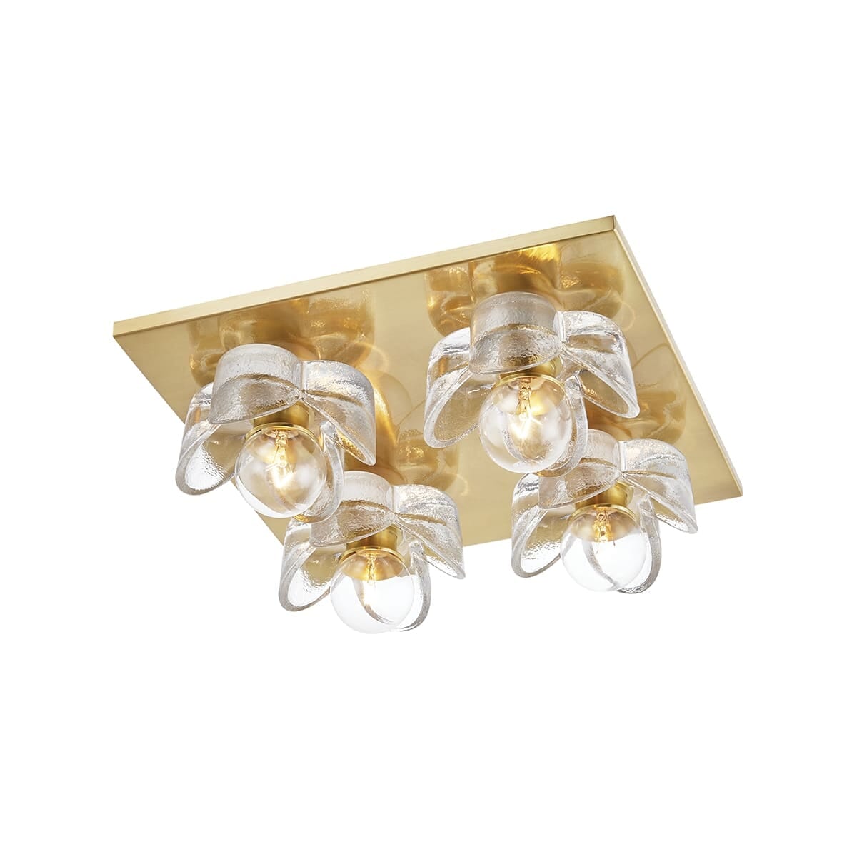 Mitzi Shea 4-Light Ceiling Light in Aged Brass