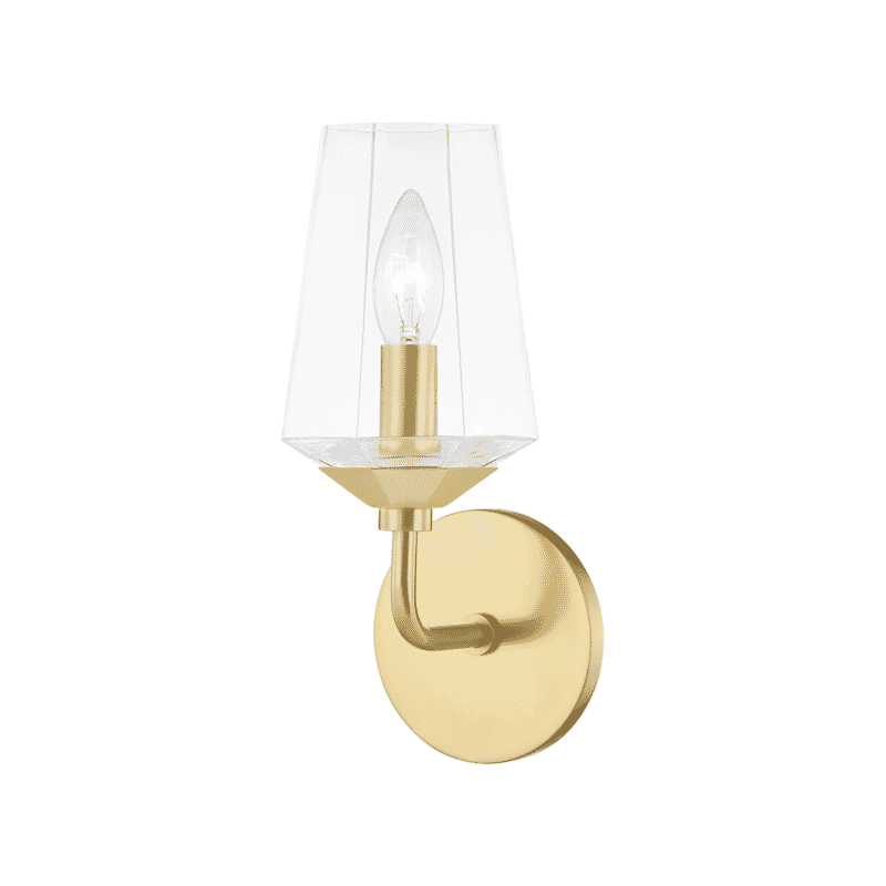 Mitzi Kayla Bathroom Wall Sconce in Aged Brass